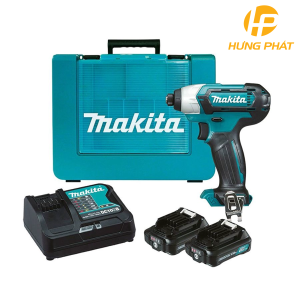 Máy vặn vít dùng pin Makita TD110DSAE (Sạc nhanh(DC10SB), 2 pin 2.0Ah(BL1021B))