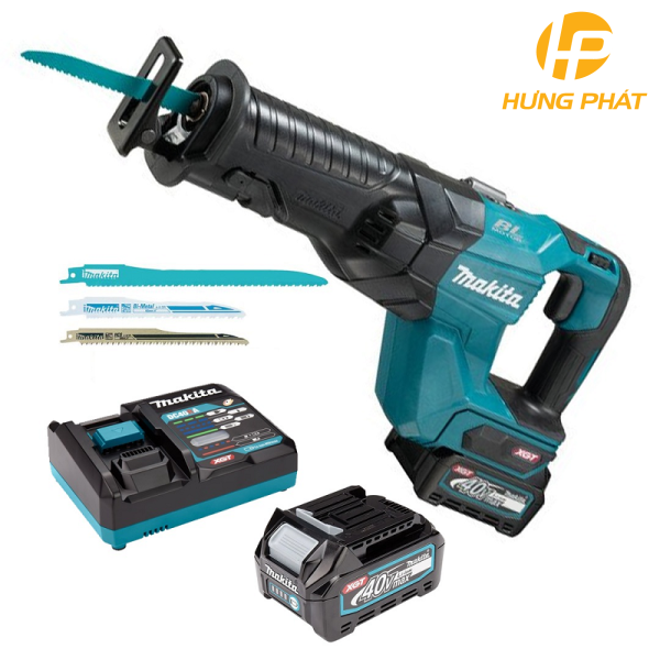 Máy cưa kiếm dùng pin Makita JR001GM201 (Sạc nhanh(DC40RA), 2 pin 4.0Ah(BL4040))