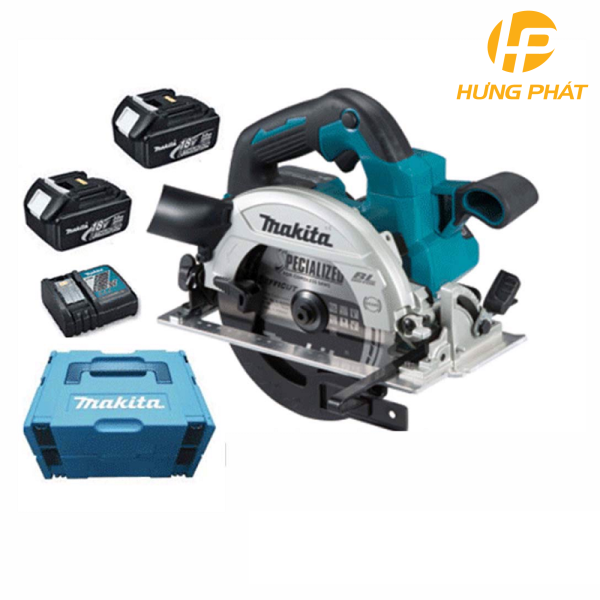 Máy cưa đĩa dùng pin Makita DHS660RFJ (Sạc nhanh(DC18RC), 2 pin 3.0Ah(BL1830B))