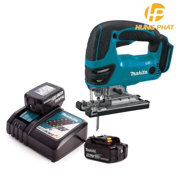 Máy cưa lọng dùng pin Makita DJV180RFE (Sạc nhanh(DC18RC), 2 pin 3.0Ah(BL1830B))