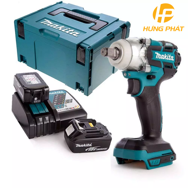Máy siết bu lông dùng pin Makita DTW285RME (kèm 2 pin 4.0 + sạc nhanh)