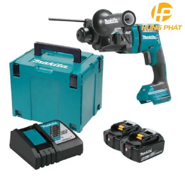 Máy khoan động lực dùng pin Makita DHR182RTJ (Sạc nhanh(DC18RC), 2 pin 5.0Ah(BL1850B))