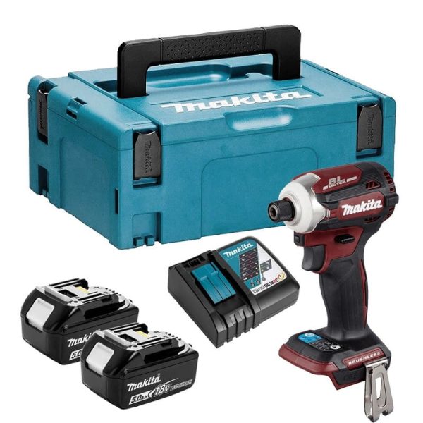 Máy vặn vít dùng pin Makita DTD171TJAR (Sạc nhanh(DC18RC), 2 pin 5.0Ah(BL1850B)
