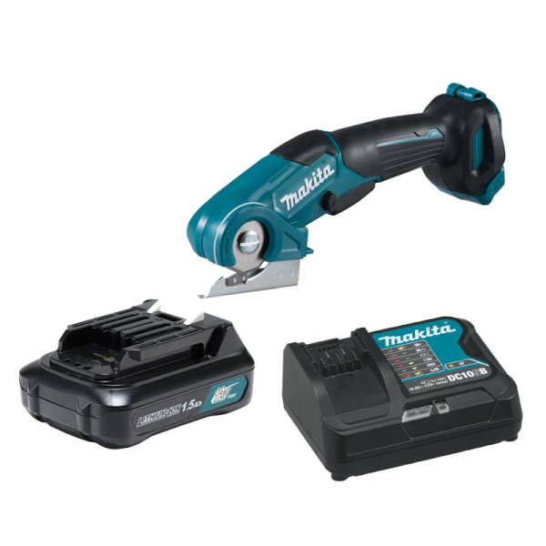 Máy cắt đa năng dùng pin Makita CP100DSY (Sạc nhanh(DC10SB), pin 1.5Ah(BL1016))