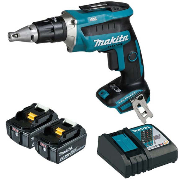 Máy vặn vít dùng pin Makita DFS452RME (Sạc nhanh(DC18RC), 2 pin 4.0Ah(BL1840B))