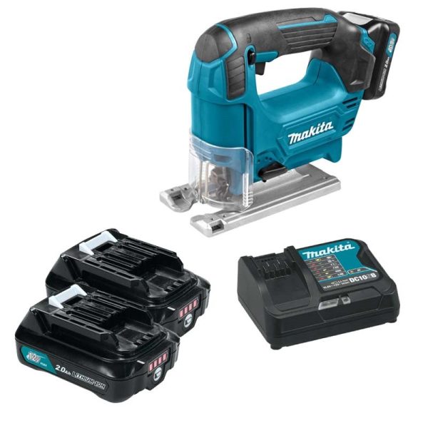 Máy cưa lọng Makita JV101DSAE (Sạc nhanh(DC10SB), 2 pin 2.0Ah(BL1021B))