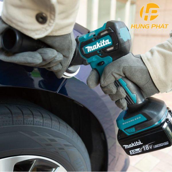 Máy đánh bóng dùng pin Makita DPV300RTJ - 18V (Sạc nhanh(DC18RC), 2 pin 5.0A.h(BL1850B))
