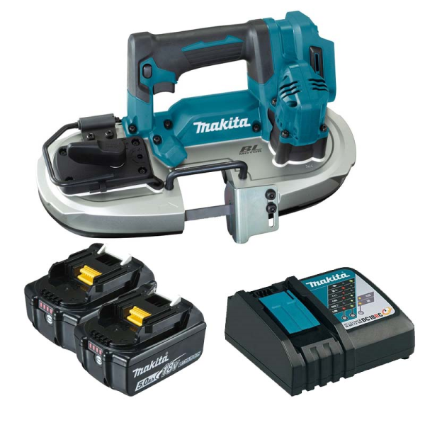 Máy cưa vòng dùng pin Makita DPB183RTE (Sạc nhanh(DC18RC), 2 pin 5.0Ah(BL1850B))