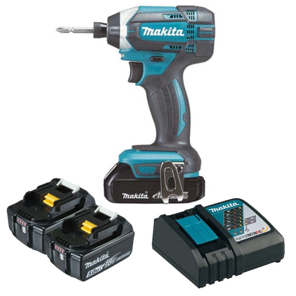 Máy vặn vít dùng pin Makita DTD157RTJ (Sạc nhanh(DC18RC), 2 pin 5.0Ah(BL1850B))