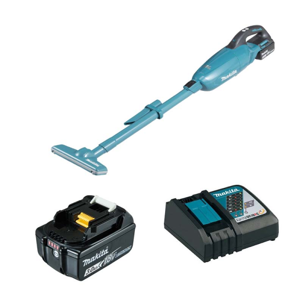 Máy hút bụi dùng pin DCL281FRF (Sạc nhanh(DC18RC), pin 3.0Ah(BL1830B))