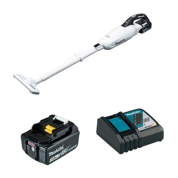Máy hút bụi dùng pin DCL281FRFW (Sạc nhanh(DC18RC), pin 3.0Ah(BL1830B))