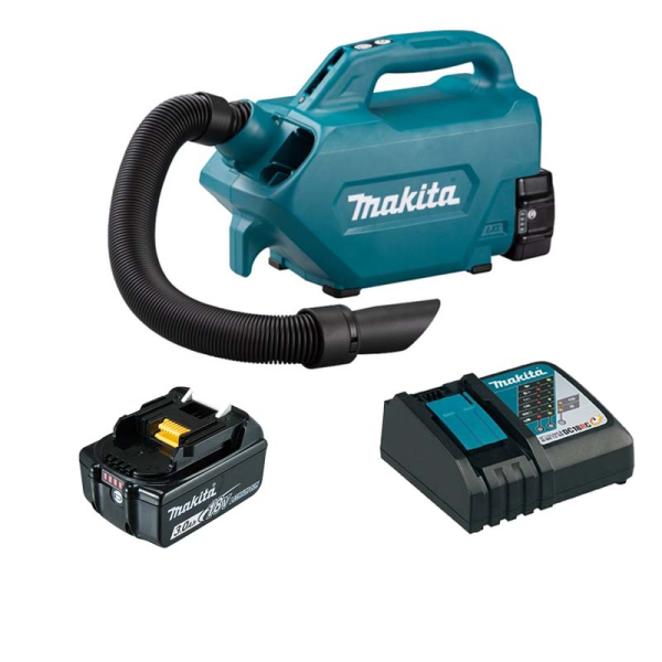 MÁY HÚT BỤI DÙNG PIN MAKITA DCL184RF (Sạc nhanh(DC18RC), pin 3.0Ah(BL1830B))
