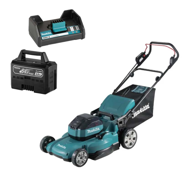 MÁY CẮT CỎ ĐẨY DÙNG PIN(530MM/BL)(64V MAX) MAKITA LM002JM101 (Pin 64V max 4.0 Ah BL6440 , sạc DC64WA)