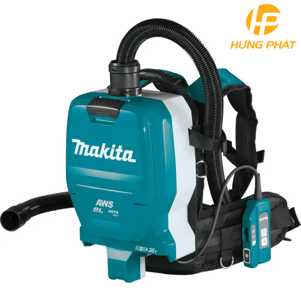 MÁY HÚT BỤI ĐEO VAI DÙNG PIN(HEPA/AWS/BL)(18Vx2) MAKITA DVC265ZX (chưa kèm pin sạc)