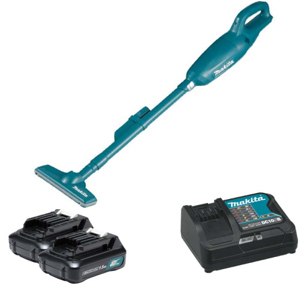 MÁY HÚT BỤI DÙNG PIN 12V Makita CL106FDSY (Sạc nhanh(DC10SB), pin 1.5Ah(BL1016))