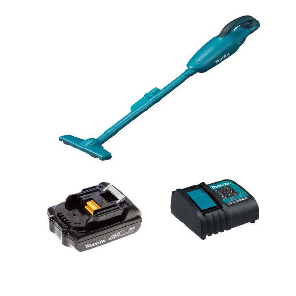 Máy hút bụi dùng pin 18V Makita DCL180SY (Sạc(DC18SD), pin 1.5Ah(BL1815N))