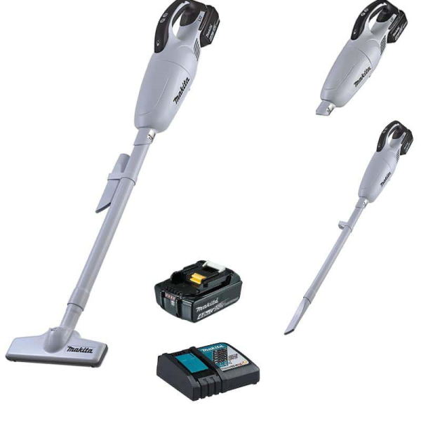 Máy hút bụi dùng pin 18V Makita DCL180SYW(Sạc(DC18SD), pin 1.5Ah(BL1815N))