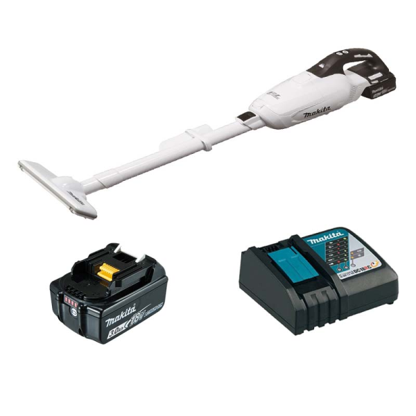 Máy hút bụi dùng pin Makita DCL282FRFW (Sạc nhanh(DC18RC), pin 3.0Ah(BL1830B))