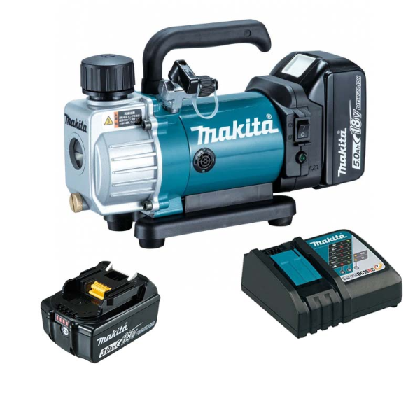Máy hút chân không dùng pin Makita DVP180RT (Sạc nhanh(DC18RC), pin 5.0Ah(BL1850B))