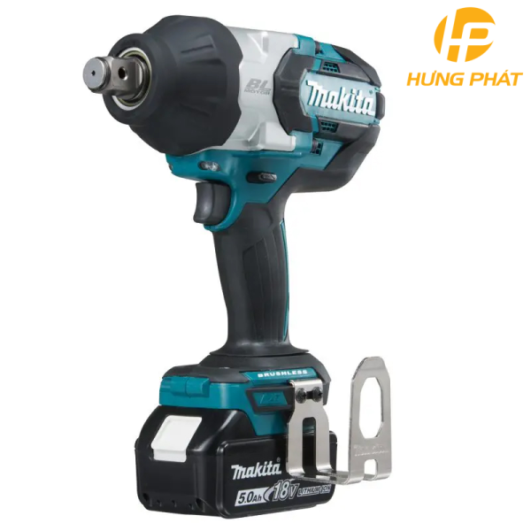 MÁY SIẾT BU LÔNG DÙNG PIN DTW1001JX2 (19MM/DÂY ĐEO/ Sạc nhanh(DC18RC), 2 pin 5.0Ah (1850B))