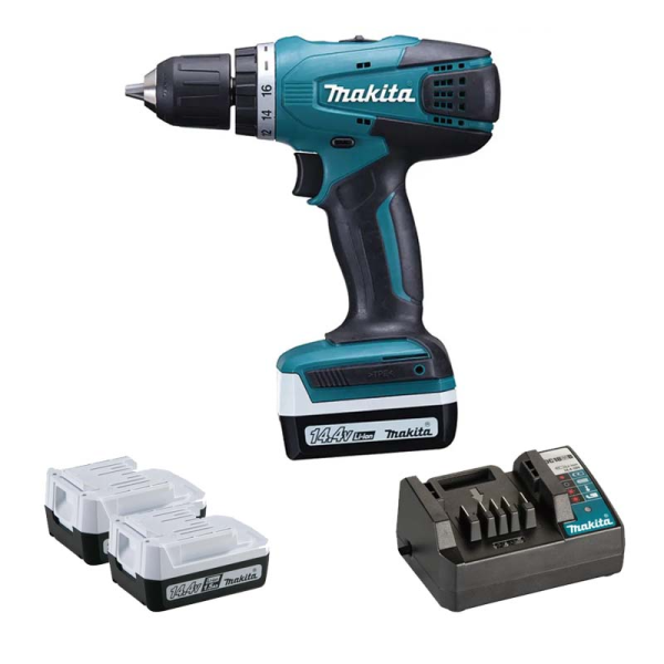 MÁY KHOAN VÀ VẶN VÍT DÙNG PIN DF347D001 (Sạc tiết kiệm(DC18WB), 2 pin 1.5Ah(BL1415G) )