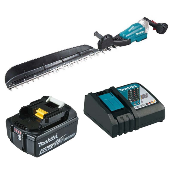 MÁY TỈA HÀNG RÀO DÙNG PIN DUH504SRT(500MM/LƯỠI ĐƠN /Sạc nhanh(DC18RC), pin 5.0Ah(BL1850B))