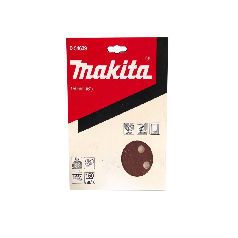 D-54639 Đĩa Nhám Tròn Cho Gỗ 150mm-a150-15 Lỗ (10 Cái/Hộp) D-54639 Đĩa Nhám Tròn Cho Gỗ 150mm-a150-15 Lỗ (10 Cái/Hộp)