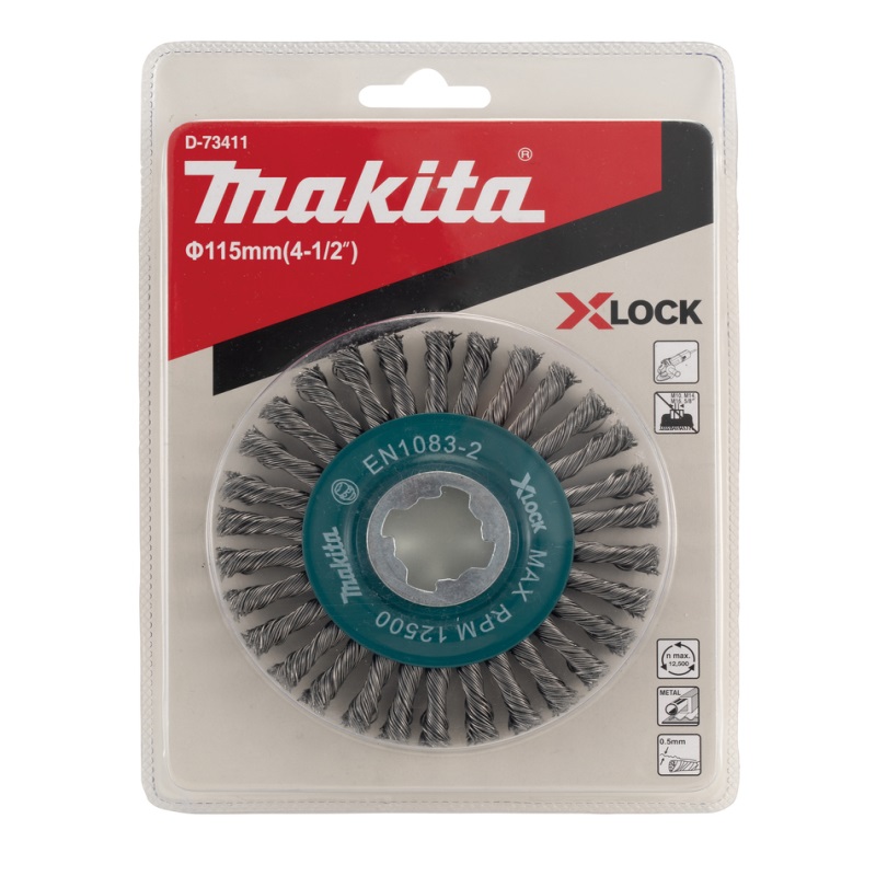 D-73411 Chổi Xoắn Tròn (sợi Nhỏ) 115mm (thép)/x-lock D-73411 Chổi Xoắn Tròn (sợi Nhỏ) 115mm (thép)/x-lock